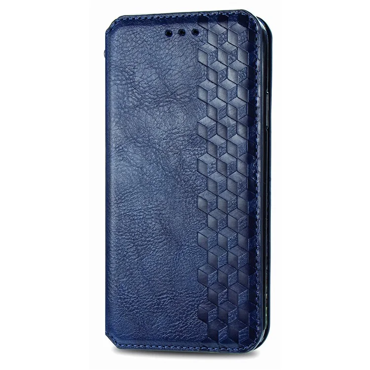 Чехол для телефона Xiaomi 13T / 13T Pro / Redmi K60 Ultra с тисненым ударопрочным чехлом из искусственной кожи на подставке - синий