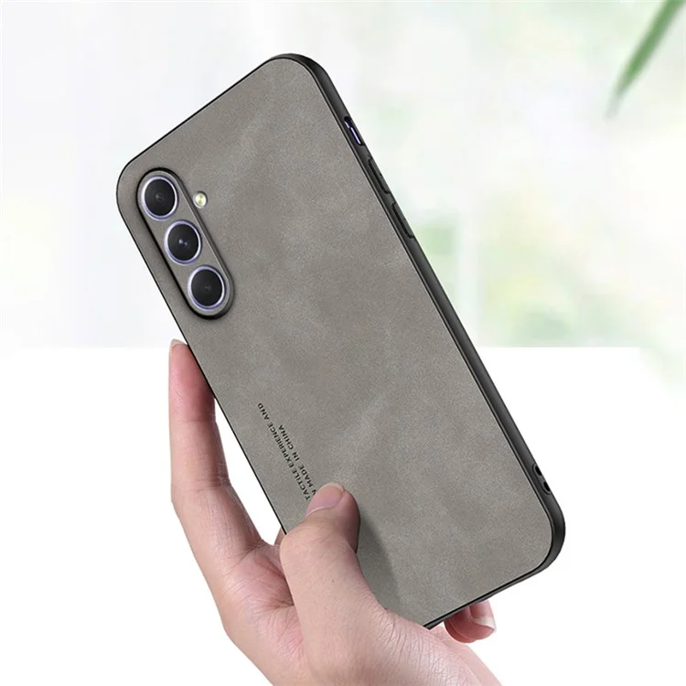 Für Samsung Galaxy S23 FE Hülle PU + TPU Schutzhülle - Grau