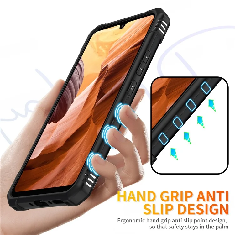 For Samsung Galaxy S24 Case PC+ TPU Ring Kickstand Magnetic Car Mount Phone Cover - Black