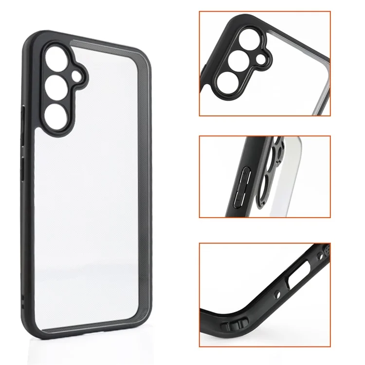 Per Samsung Galaxy A35 5G Custodia TPU+PC Resistente ai graffi Custodia telefonica trasparente