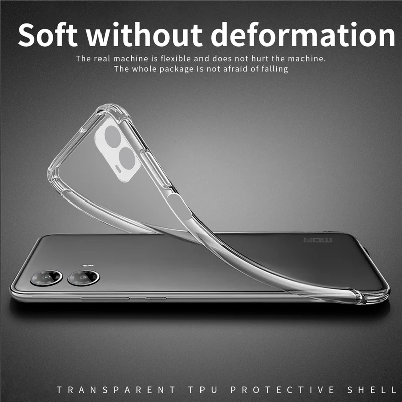 MOFI For Motorola Moto G45 5G / G34 5G Case Crystal Clear TPU Protective Phone Cover