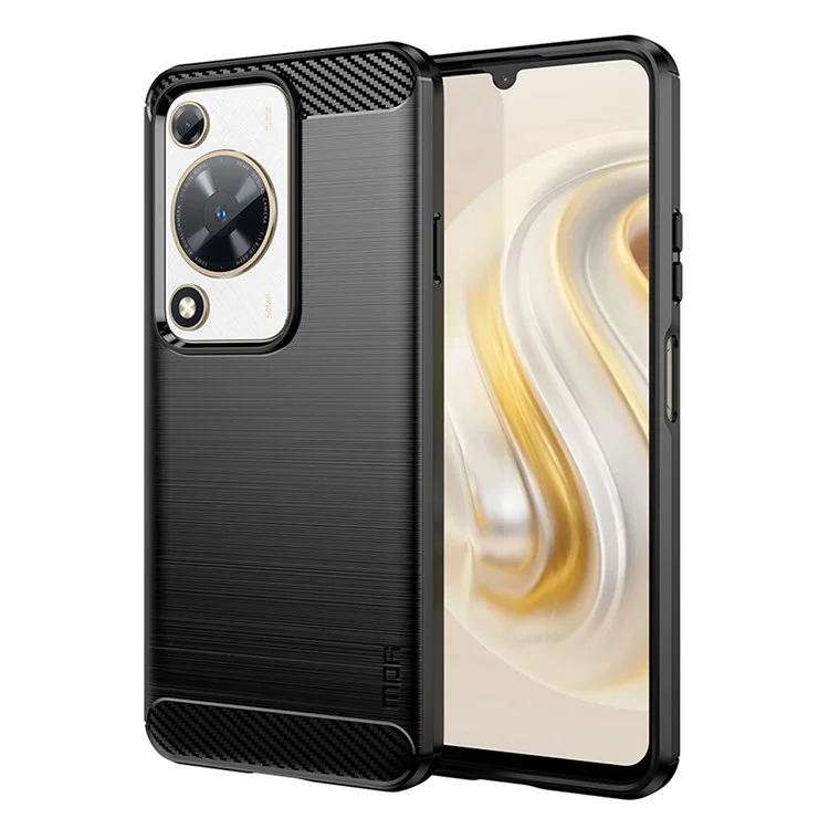 MOFI JK TPU Series-1 per Huawei nova Y72 4G / Enjoy 70 Custodia per Telefono TPU Texture in Fibra di Carbonio - Nero