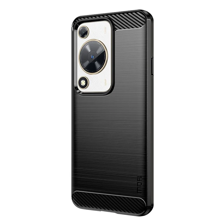 MOFI JK TPU Series-1 per Huawei nova Y72 4G / Enjoy 70 Custodia per Telefono TPU Texture in Fibra di Carbonio - Nero