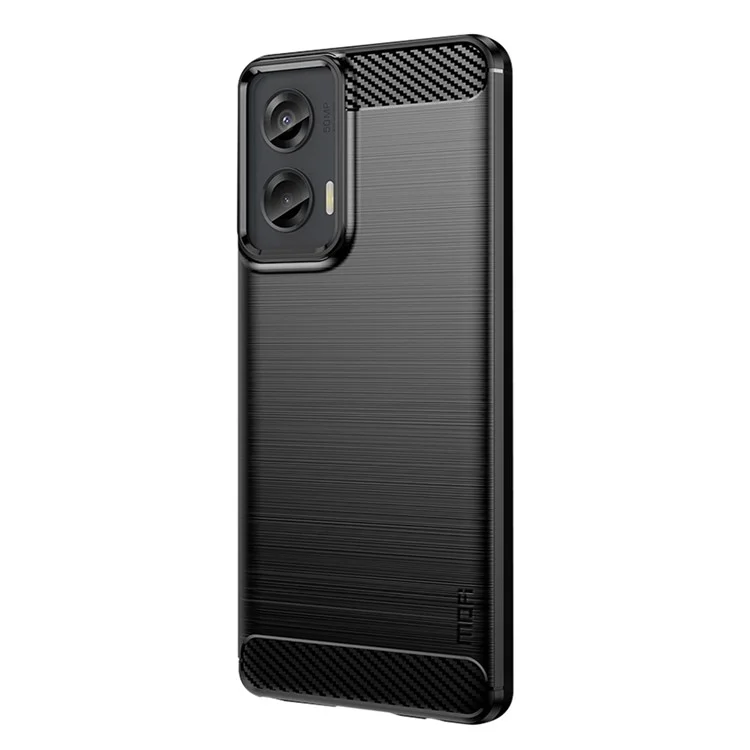MOFI JK TPU-Serie-1 für Motorola Moto G Stylus 5G (2024) TPU-Hülle gebürstete sturzresistente Rückseite Handyhülle - Schwarz