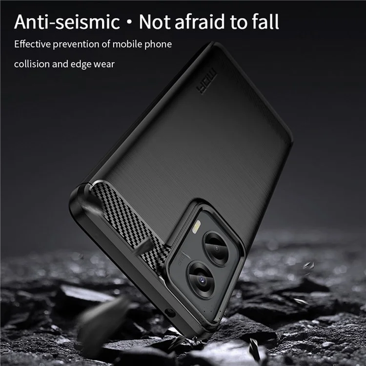 MOFI JK TPU-Serie-1 für Motorola Moto G Stylus 5G (2024) TPU-Hülle gebürstete sturzresistente Rückseite Handyhülle - Schwarz
