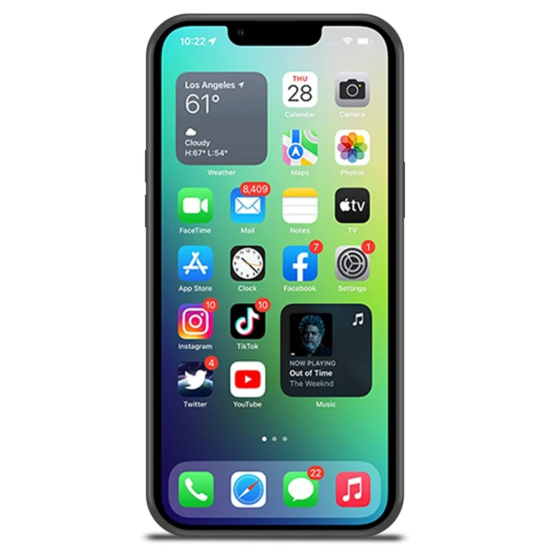 For iPhone 15 Kickstand Case Card Holder PU Leather Coated TPU Back Cover - Grey