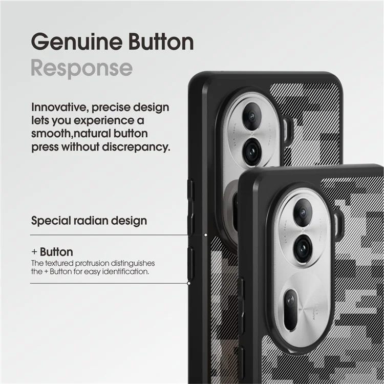 IBMRS Para Oppo Reno11 Pro 5G (Global) Capa TPU+PC Camada Dupla Protetora de Telefone - Camuflagem em Xadrez
