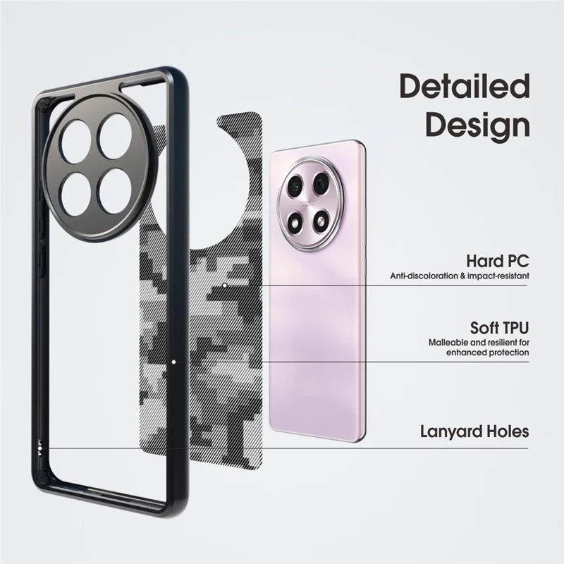 IBMRS For Oppo A2 Pro 5G Case Hybrid 2 in 1 Hard PC Soft TPU Phone Cover - Matte Black