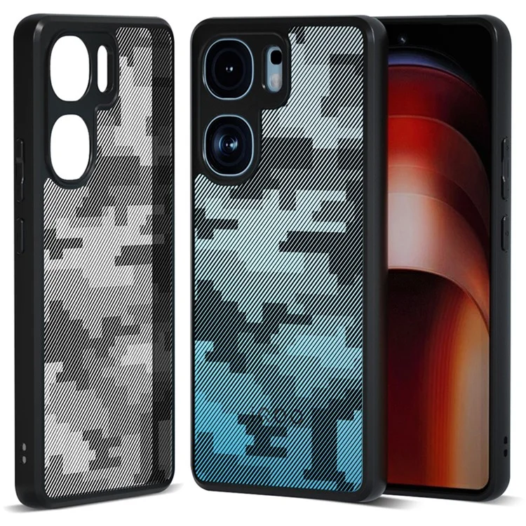 IBMRS Per vivo iQOO Neo9 5G / Neo9 Pro 5G Cover Custodia Telefonica TPU+PC Resistente agli Urti - Mimetica a Griglia