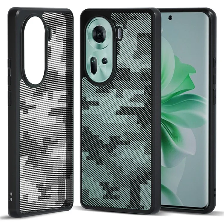 IBMRS For Oppo Reno11 5G (Global) Phone Case TPU+PC Dual-Layer Shockproof Protective Cover - Grid Camouflage