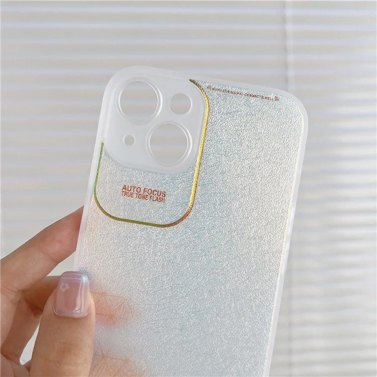 Série Q.COO Aurora para Capa de iPhone 14 TPU+PET Proteção contra Quedas - Rosa Transparente