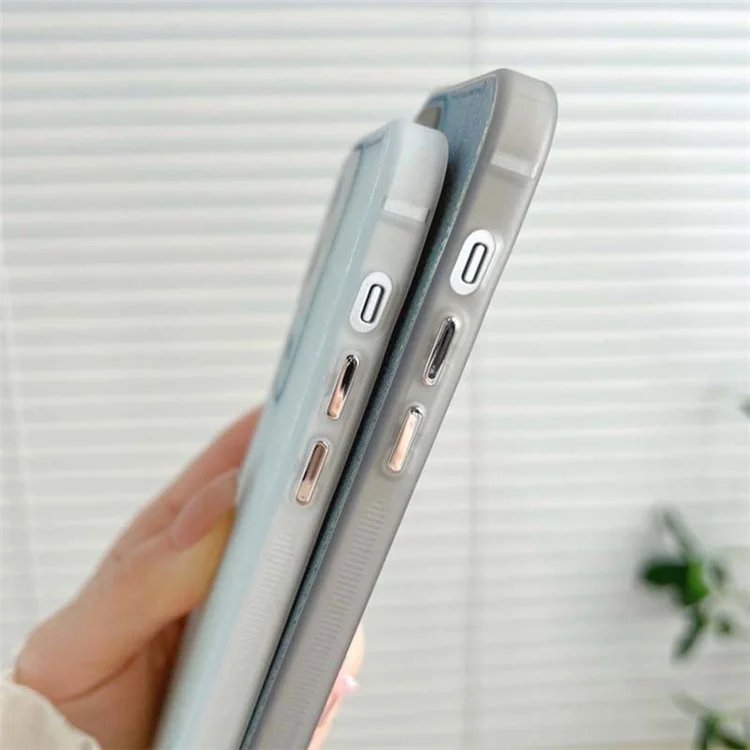 Чехол для iPhone 11 Q.COO Aurora Series, TPU+PET, разноцветный защитный чехол - прозрачный розовый