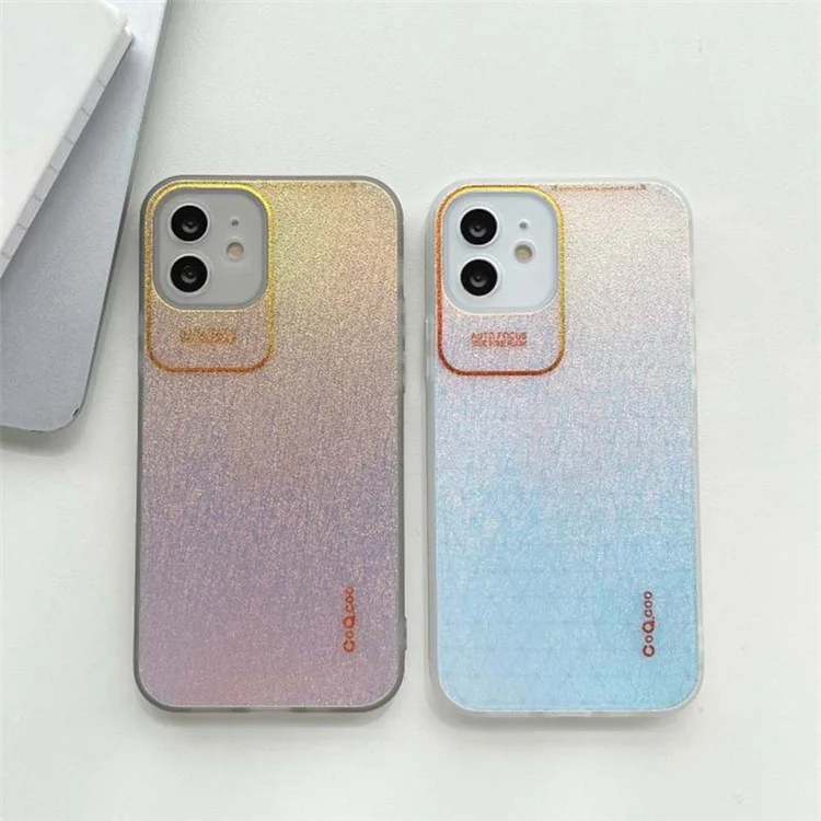 Чехол для iPhone 11 Q.COO Aurora Series, TPU+PET, разноцветный защитный чехол - прозрачный розовый