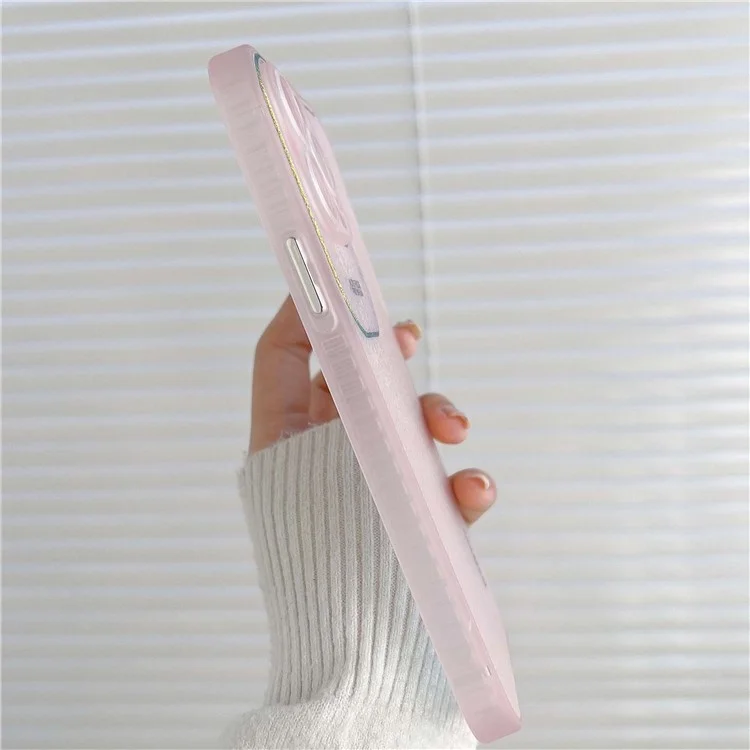 Q.COO Aurora Series for iPhone 14 Pro Max Case TPU+PET Phone Cover Precise Lens Protection - Transparent White