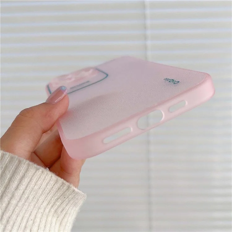 q. Coo Aurora Series Для Iphone 14 Pro Max Case Tpu+pet Phone Cover The Prote Lins Защита - Прозрачный Белый