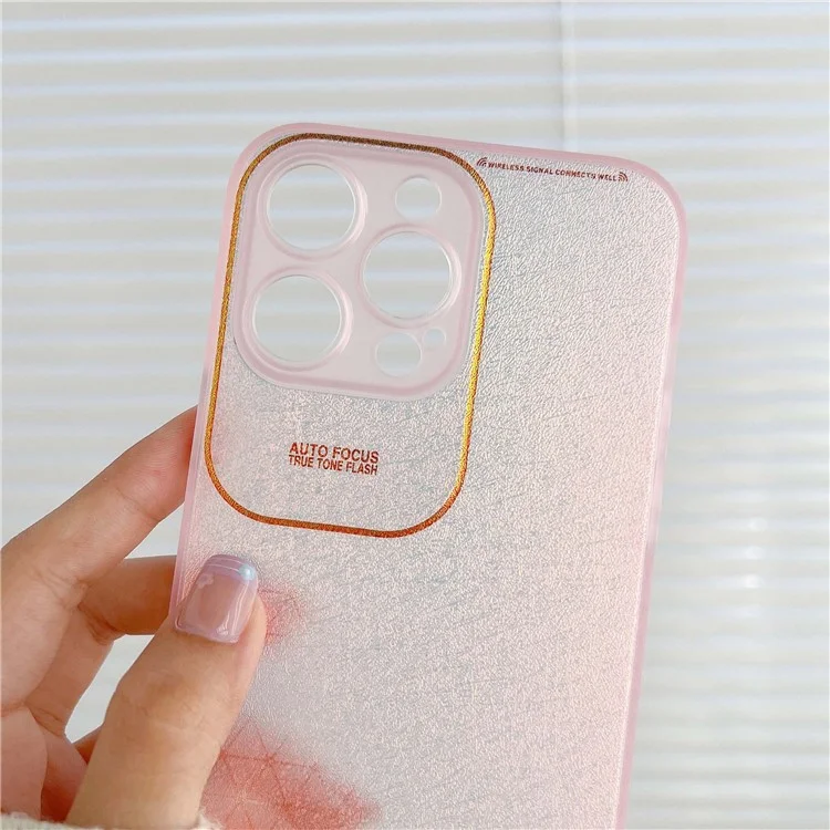 Q.COO Aurora Series for iPhone 12 Pro Phone Case Anti-drop TPU+PET Hybrid Cover - Transparent Blue