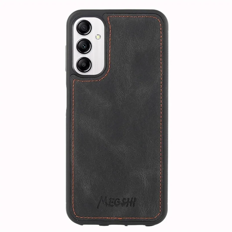 MEGSHI 017 Series For Samsung Galaxy S24 Phone Case Magnetic Detachable Wallet Leather Cover - Black