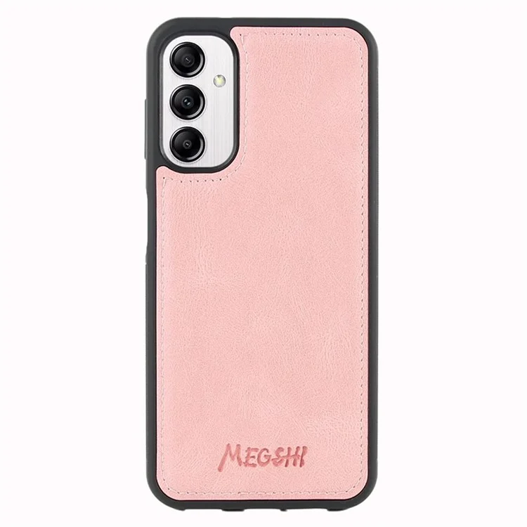 MEGSHI 017 Series For Samsung Galaxy S23 FE Wallet Case 2-in-1 Detachable Leather Phone Cover - Rose Gold