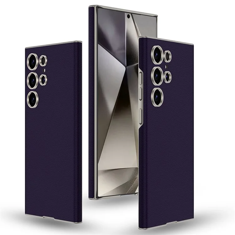GKK For Samsung Galaxy S24 Ultra PC+PU Case Skin-Touch Slim Phone Cover - Purple