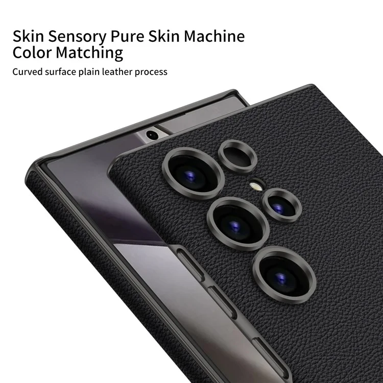 GKK For Samsung Galaxy S24 Ultra PC+PU Case Skin-Touch Slim Phone Cover - Purple