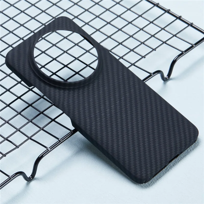 For Xiaomi 14 Ultra Case Aramid Fiber 1500D Coarse Texture Drop Protection Cover - Black