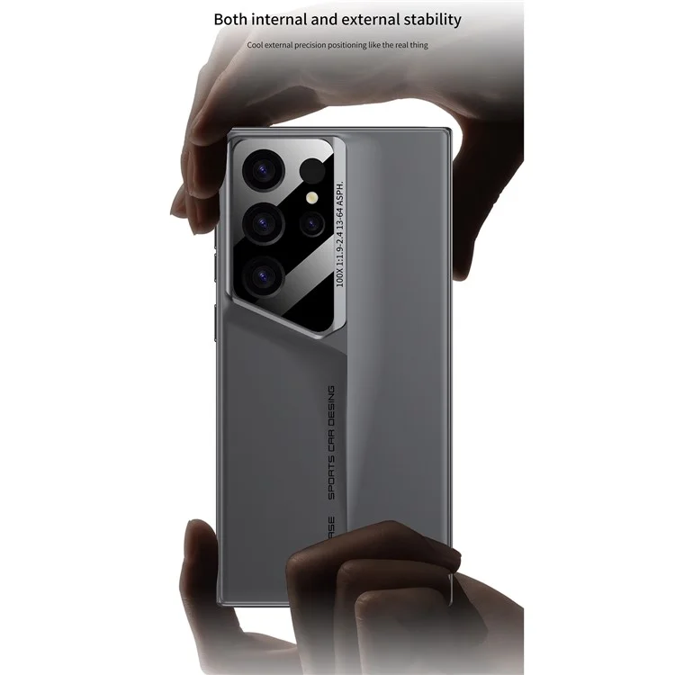 GKK Para Samsung Galaxy S24 Ultra PC Case Anti-Drop Super Slim Shock-a Prueba de Golpes - Gris