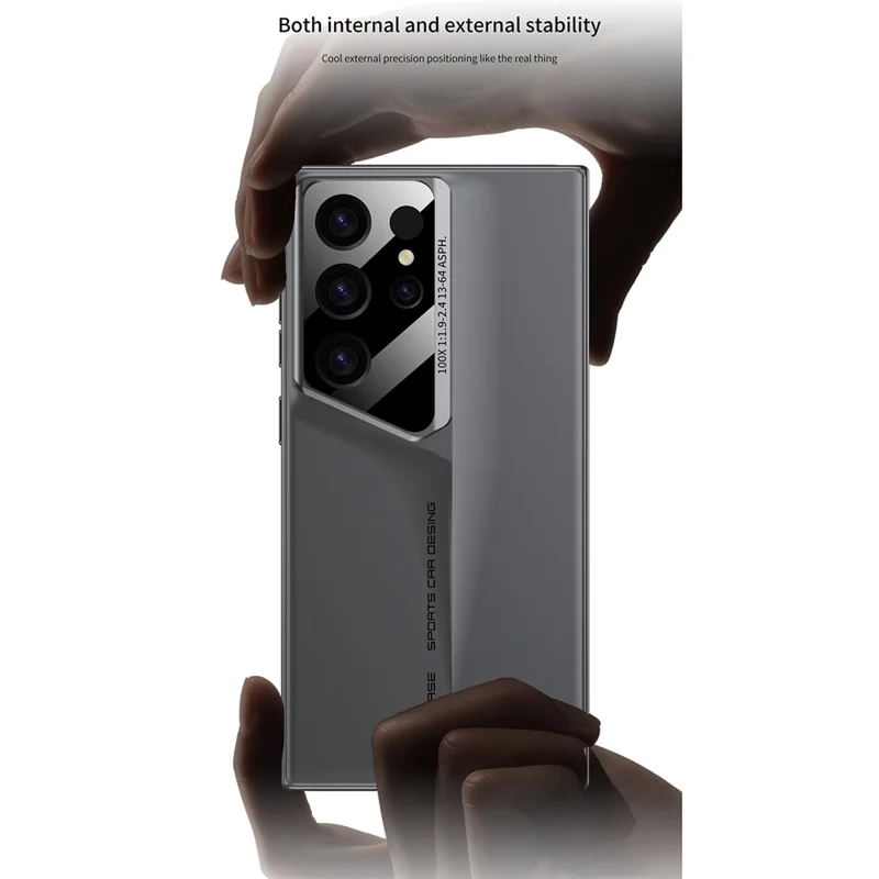 GKK For Samsung Galaxy S24 Ultra PC Case Anti-Drop Super Slim Shockproof Phone Case - Titanium Grey
