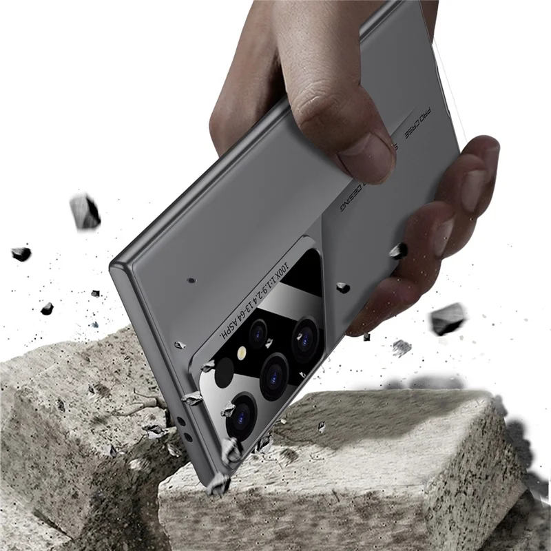 GKK For Samsung Galaxy S24 Ultra PC Case Anti-Drop Super Slim Shockproof Phone Case - Black