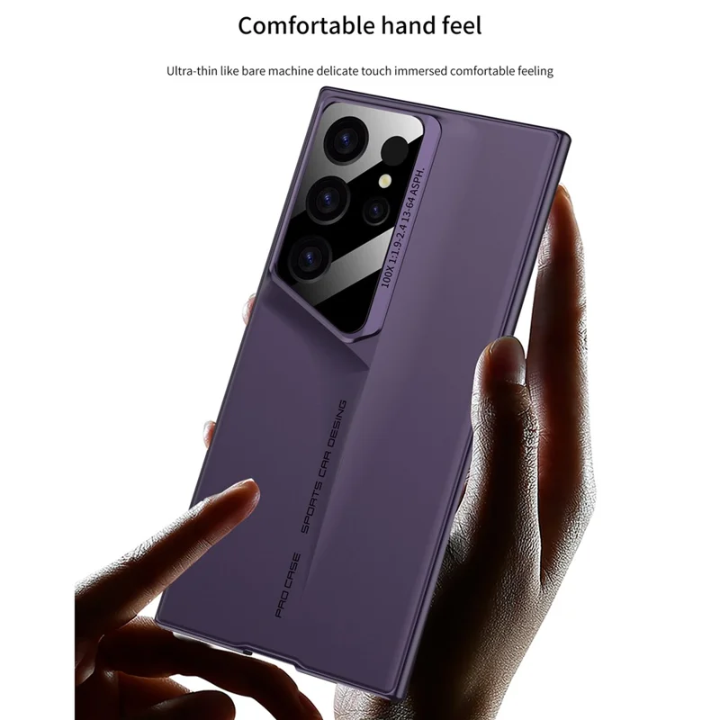 GKK For Samsung Galaxy S24 Ultra PC Case Anti-Drop Super Slim Shockproof Phone Case - Dark Purple