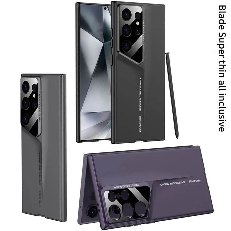 GKK For Samsung Galaxy S24 Ultra PC Case Anti-Drop Super Slim Shockproof Phone Case - Dark Purple