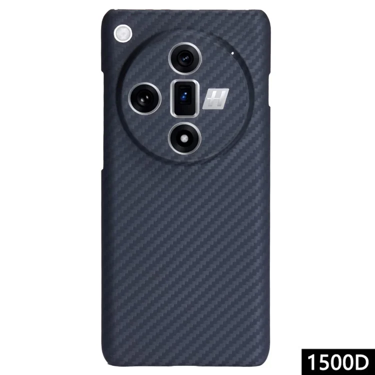 Pour Oppo Find X7 Ultra Case 1500D Aramid Fiber Slim Phone Cover Camera Protection - Noir