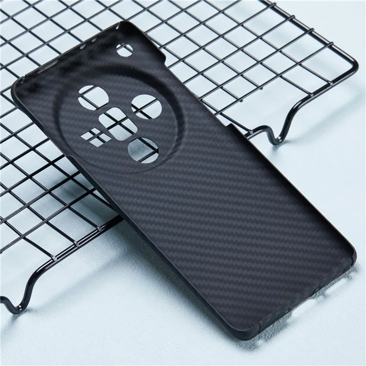 Pour Oppo Find X7 Ultra Case 1500D Aramid Fiber Slim Phone Cover Camera Protection - Noir
