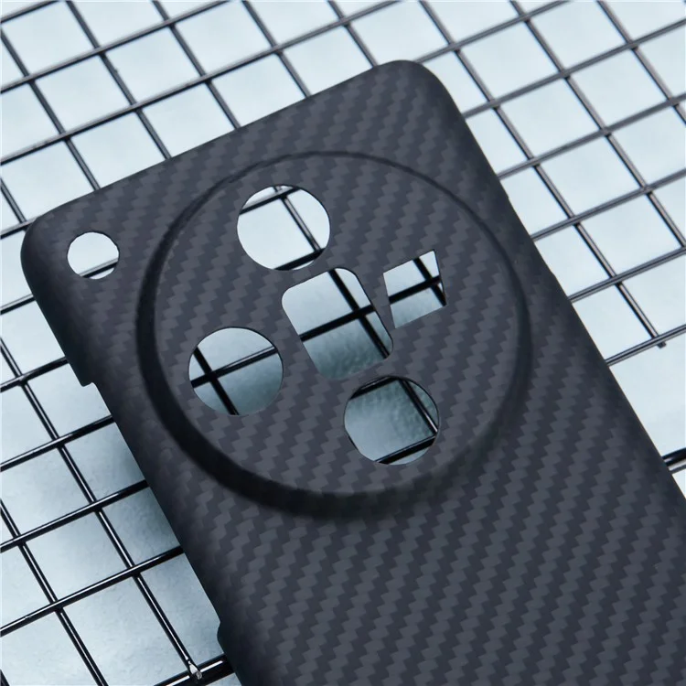 Pour Oppo Find X7 Ultra Case 1500D Aramid Fiber Slim Phone Cover Camera Protection - Noir