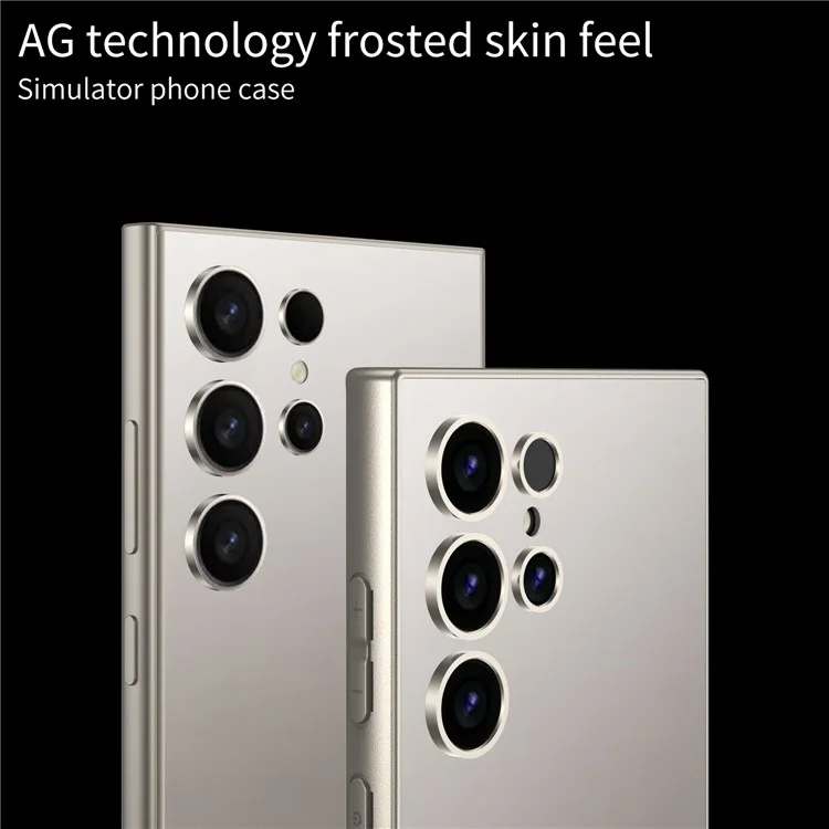 GKK Für Samsung Galaxy S24 Ultra Case Skin-Touch AG Frosted Hard PC Phone Protector - Lila