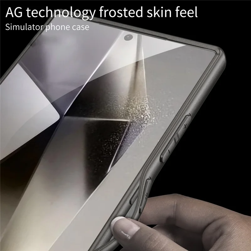 GKK For Samsung Galaxy S24 Ultra Case Skin-Touch AG Frosted Hard PC Phone Protector - Orange