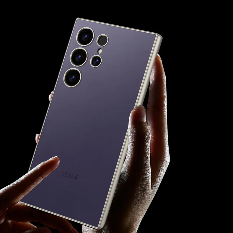 GKK For Samsung Galaxy S24 Ultra Case Skin-Touch AG Frosted Hard PC Phone Protector - Titanium Grey