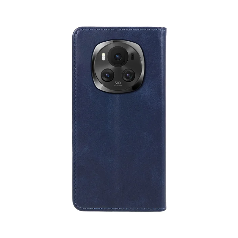 For Honor Magic6 Pro 5G Case Wallet Stand PU Leather Magnetic Closing Phone Cover - Blue