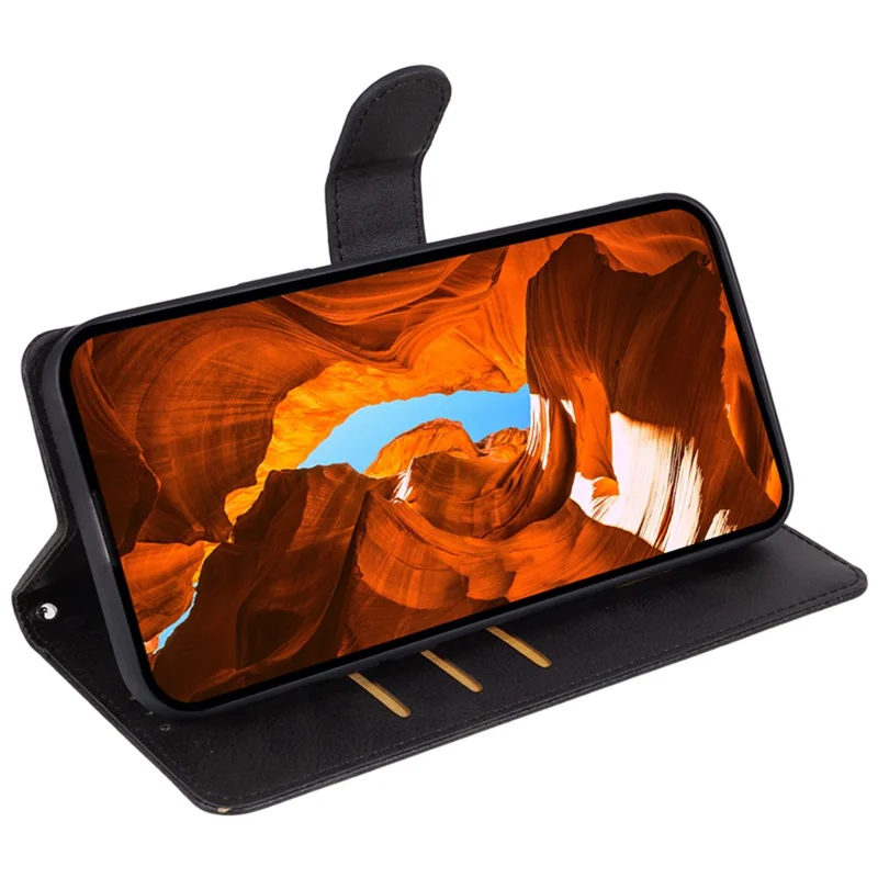 For Honor X50 5G / X9b 5G / Magic6 Lite 5G Case Wallet PU Leather Stand Phone Cover - Black