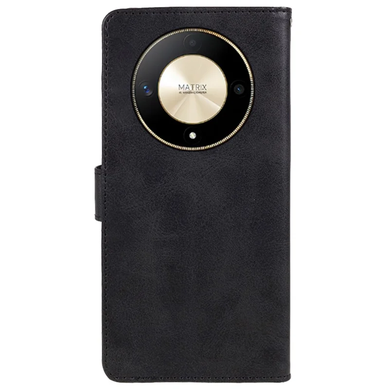 For Honor X50 5G / X9b 5G / Magic6 Lite 5G Case Wallet PU Leather Stand Phone Cover - Black
