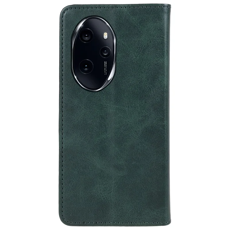 For Honor 100 Pro 5G Case Calf Texture Magnetic Closing Leather Phone Wallet Cover - Green