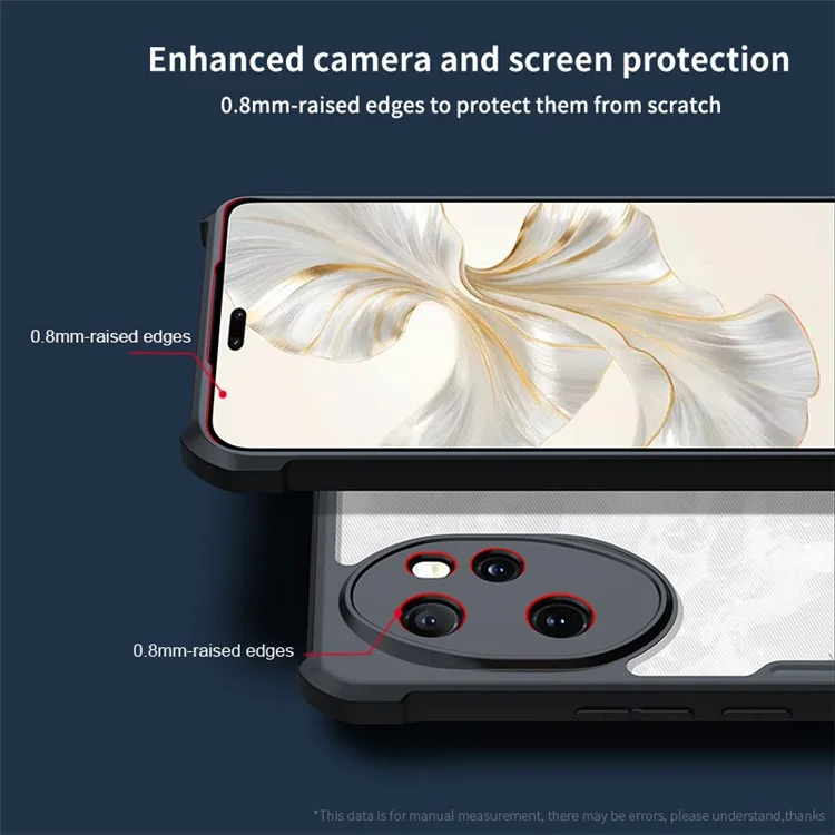 Bulk Purchasing XUNDD For Honor 100 Pro 5G Magnetic Case TPU+Acrylic Hybrid Phone Cover - Laser Texture