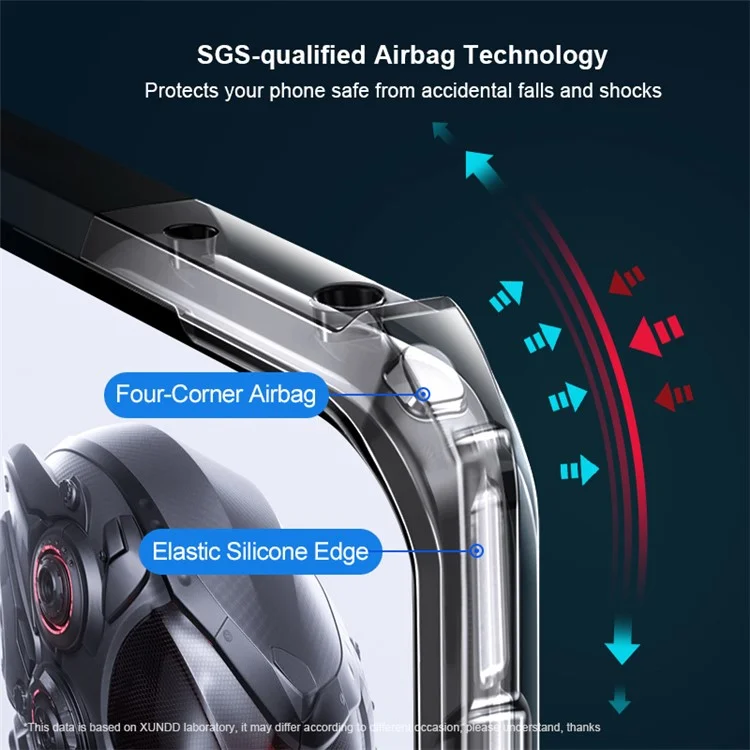 Bulk Purchasing XUNDD For ZTE nubia Red Magic 8 Pro 5G / 8 Pro+ 5G / 8S Pro Magnetic Case TPU+Acrylic Cover - Laser Texture