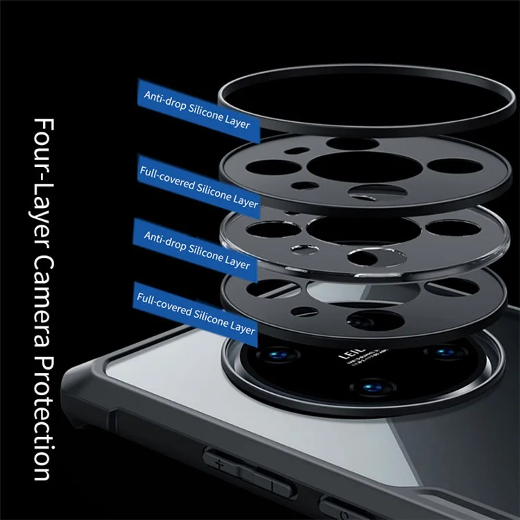 XUNDD Para Huawei Mate 40 Pro Plus Capa de Telefone Caso TPU+Capa Acrílica Livre de Impressões Digitais