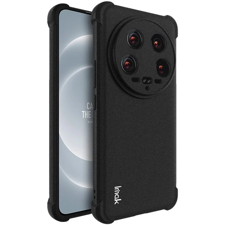 IMAK para Xiaomi 14 Ultra Capa TPU Airbag de Canto Absorvente de Choque Capa de Telefone Fosca - Preto