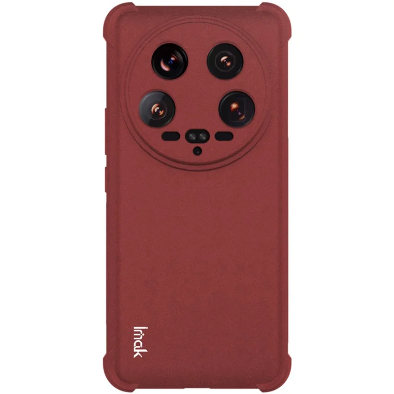 IMAK For Xiaomi 14 Ultra TPU Case Airbag Corner Shock Absorbing Matte Phone Cover - Red