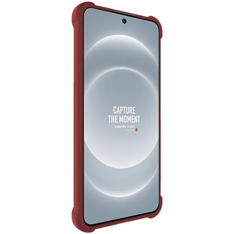 IMAK For Xiaomi 14 Ultra TPU Case Airbag Corner Shock Absorbing Matte Phone Cover - Red