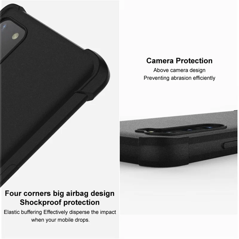 IMAK For Xiaomi 14 Ultra TPU Case Airbag Corner Shock Absorbing Matte Phone Cover - Red
