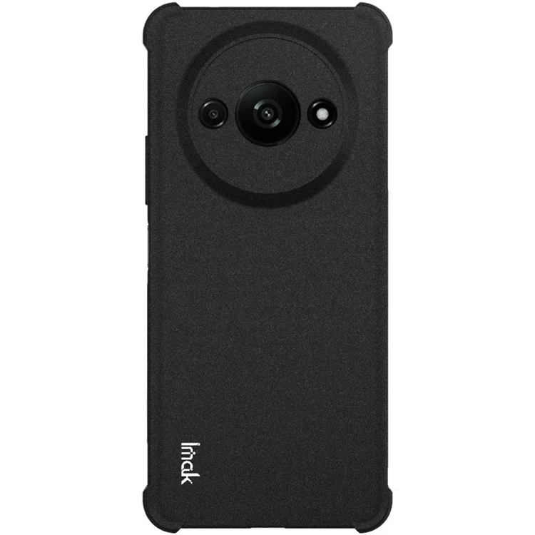 IMAK Для Xiaomi Redmi A3 4G / Poco C61 4G TPU Чехол Матовый Телефонный Чехол Защита Угловых Подушек - Черный
