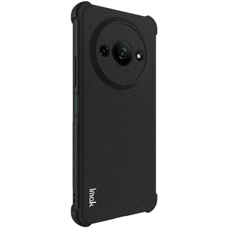 IMAK Для Xiaomi Redmi A3 4G / Poco C61 4G TPU Чехол Матовый Телефонный Чехол Защита Угловых Подушек - Черный
