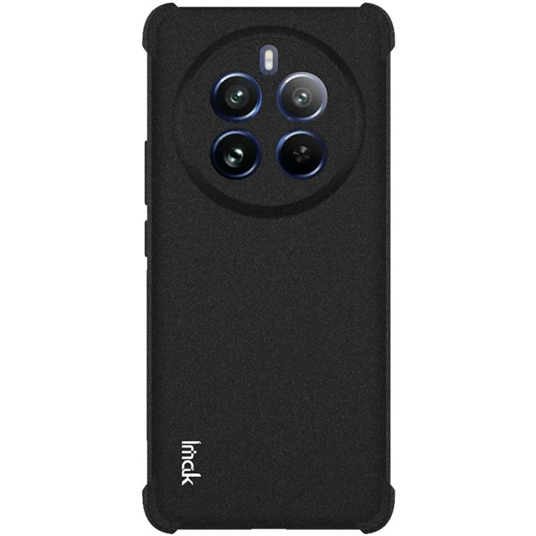 IMAK Per Realme 12 Pro 5G / 12 Pro+ 5G Custodia Airbag Angolo Opaco TPU Custodia Telefonica - Nero